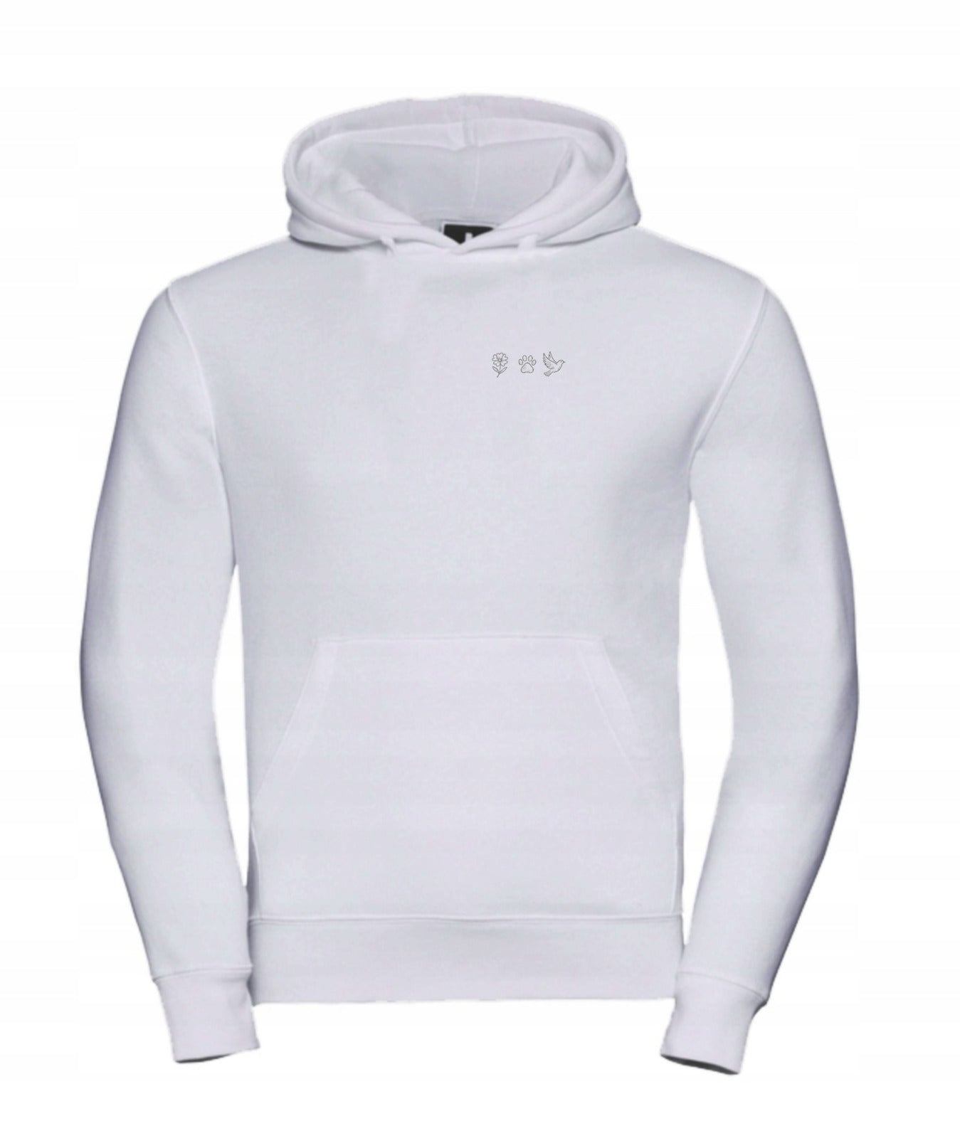 Bluza Z Kapturem Kwiat Łapa Ptak